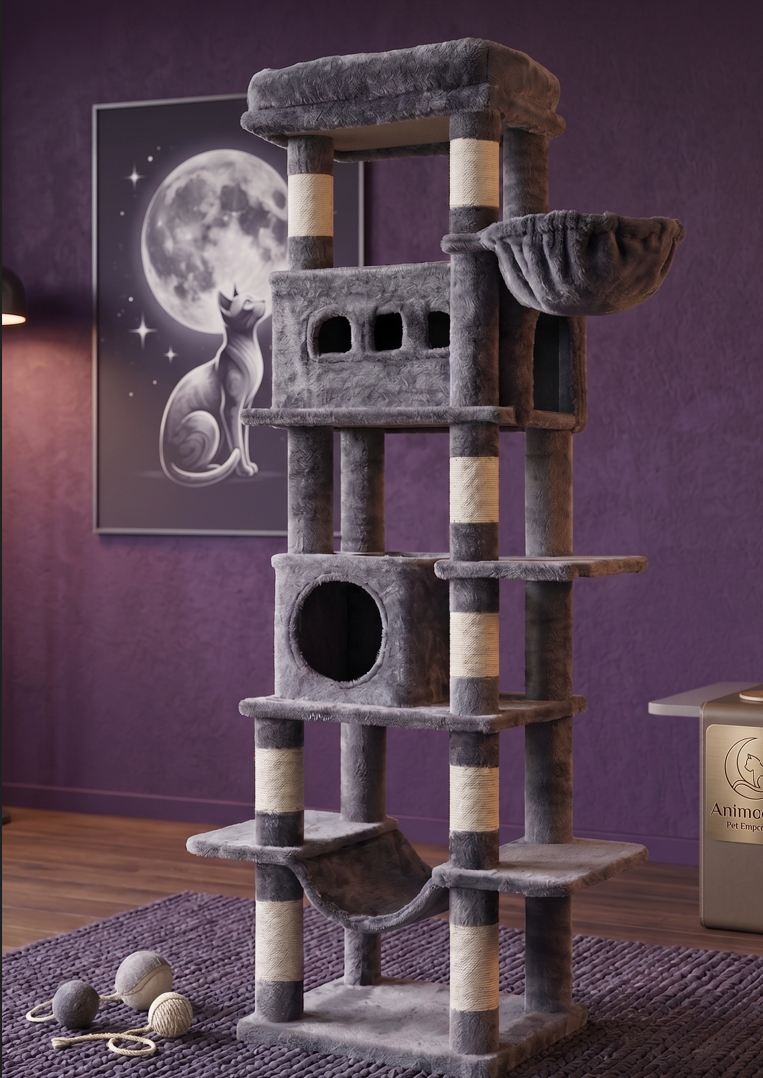 🐾 Le Gratte-Ciel "Animoodle" : Le Palace de votre Félin ! 🏙️